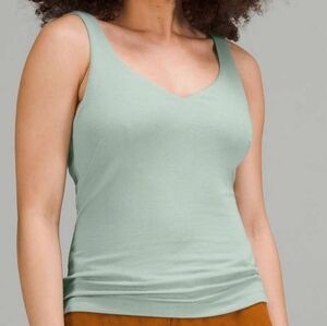Rare Lululemon ribbed micro-modal semi-sweetheart neck tank top